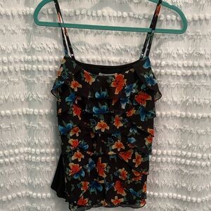 White House Black Market Floral Layered Cami